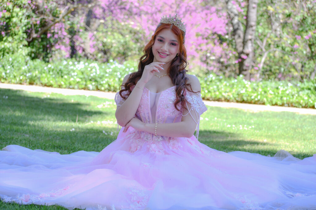 vestido rosa para fiesta de quince años